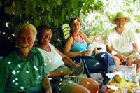 Holidays in Croatia - guests under the deep shade