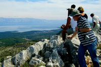 Hiking private tours in Croatia - beautiful view from islands peak