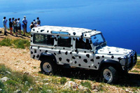 Croatia, Ilirio's safari holidays - group of guests at Saint Nicholas peak, Hvar island