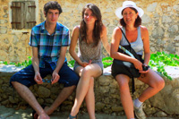 Guests on Ilirio's Dalmatian island Safari trip on the island of Hvar